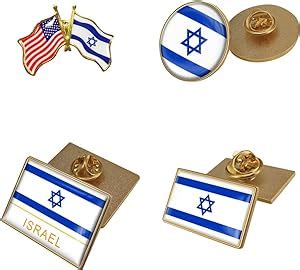 Amazon.com: Israeli Flag Pin - Israel Flag Lapel Pin - I Stand with ...