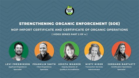 Strengthening Organic Enforcement Nop Import Certificates And