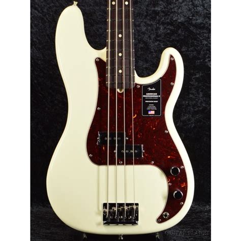 Fender American Professional Ii Precision Bass Olympic White Rosewood 《ベース》 Fender U Ampro2