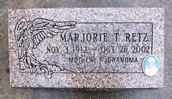 Marjorie Theo Sandmire Retz 1912 2002 Mémorial Find a Grave