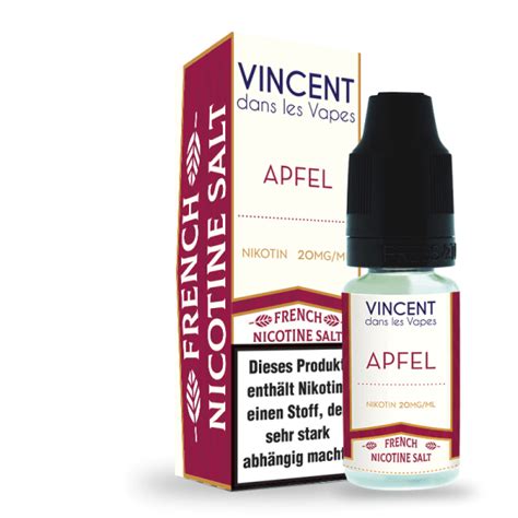 Apfel Nikotin Salz Liquid Vincent