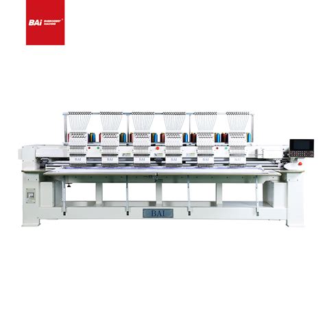 Bai Automatic Commercial 12 Needles 6 Head Cap Garment Computerized Embroidery Machine With