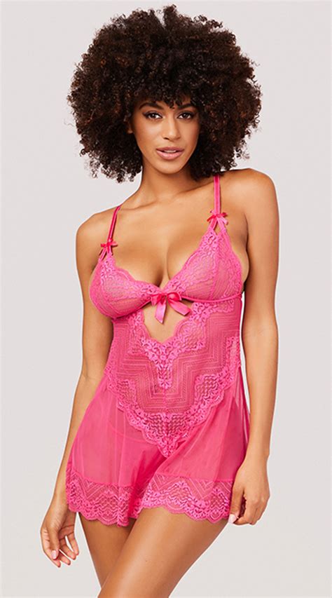 Yandy Sweet And Sexy Babydoll Set Mesh And Lace Babydoll Set Yandy