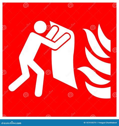 Set Of Fire Blanket Symbol Sign Vector Illustration Isolate On White