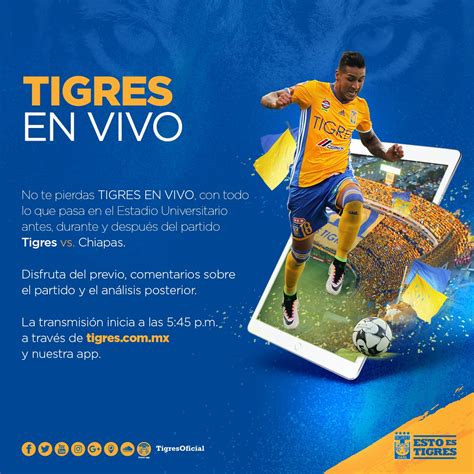 Club Tigres Oficial On Twitter Este S Bado Podr S Seguir En Vivo