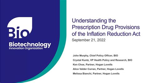 Understanding Prescription Drug Provisions Of The Inflation Reduction Act Bio