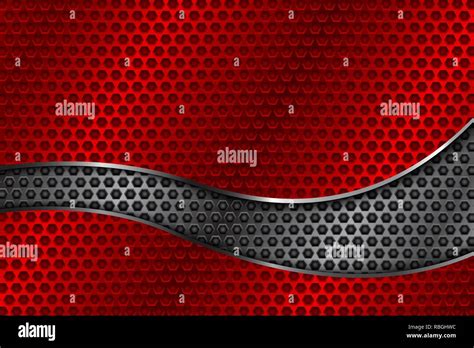 Red Metal Perforated Background Stock Vector Image Art Alamy