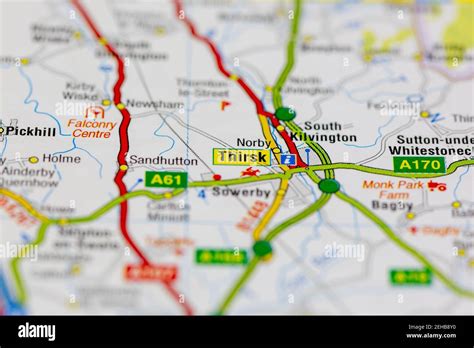 Thirsk on a map hi-res stock photography and images - Alamy