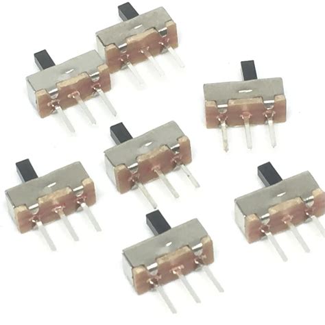 20pcs Interruptor On Off Mini Slide Switch Ss12d00 Ss12d00g3 3pin 1p2t 2 Position High Quality