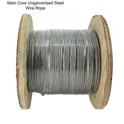 Main Core Ungalvanised Steel Wire Rope M Mm At Rs Meter In