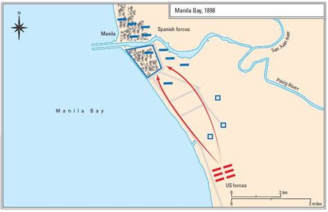 Battle Of Manila Bay Map