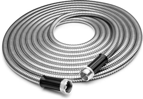 Tiabo Metal Garden Hose 75ft 304 Stainless Steel Super