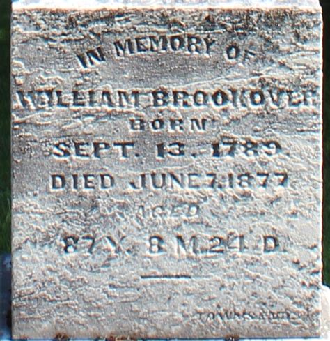 William Brookover 1789 1877 Mémorial Find a Grave