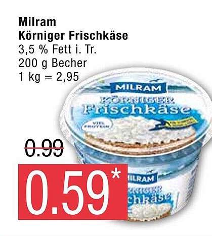 Milram Körniger Frischkäse Angebot bei Marktkauf 1Prospekte de