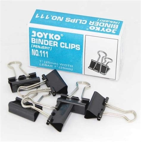 Jual Binder Clip Clips Joyko Kenko 111 Klip Jepitan Kertas Hitam