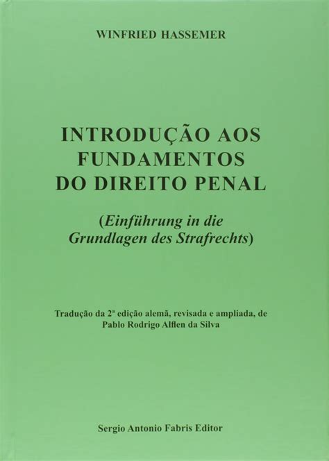 Introducao Aos Fundamentos Do Direito Penal Winfried Hassemer