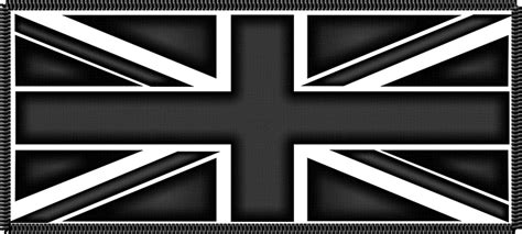 Union jack black and white ripped flag - nomtone