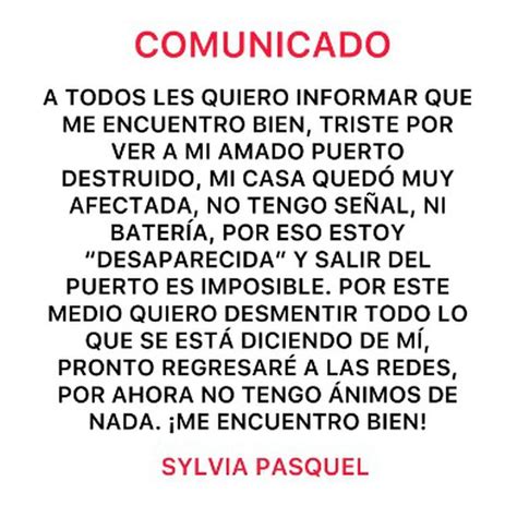 ¿cómo Está Sylvia Pasquel La Actriz Reaparece Tras Permanecer