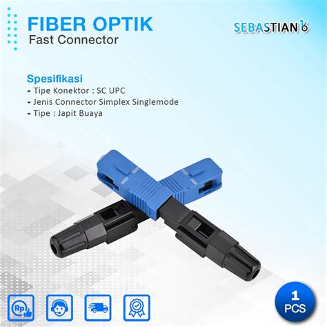 Jual Fast Connector Sambungan Fiber Optik Sc Upc Buaya Shopee Indonesia