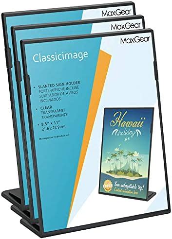 Premium Clear X Inches Acrylic Slant Back Sign Holder Brochure