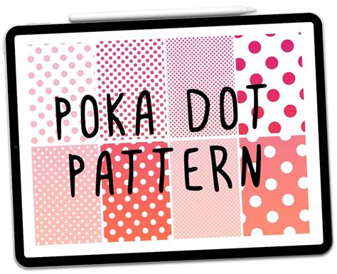 Procreate Polka Dot Pattern Brushes Procreate Polka Dot Etsy