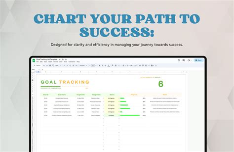 Goal Tracking List Template in Excel, Google Sheets - Download ...