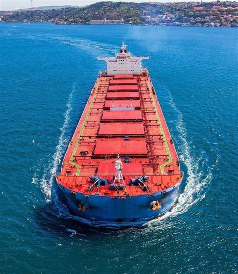 Large Cargo Ship In The Ocean