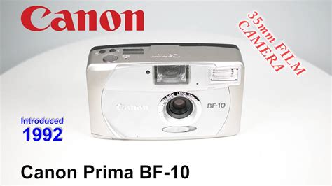 1992 Canon Prima BF 10 35mm Film Camera YouTube