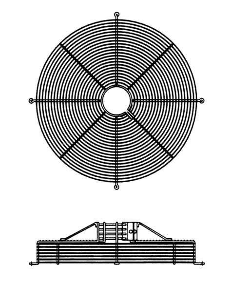 Custom Wire Fan Guards Hvac Motor Mount Manufacturer Heavy Duty Fan