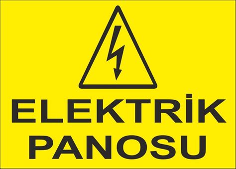 elektirik panosu Uyarı Levha İş güvenliği Uyarı Tabela