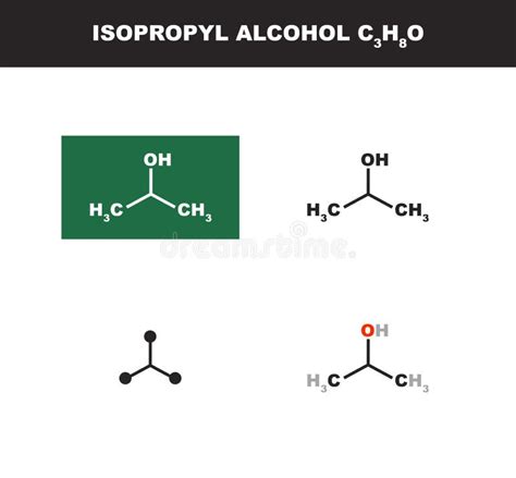 Isopropyl Alcohol Line Drawing