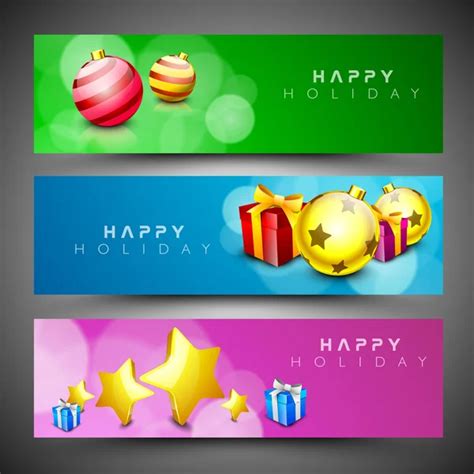 Happy holidays banner Vector Images, Royalty-free Happy holidays banner Vectors | Depositphotos®