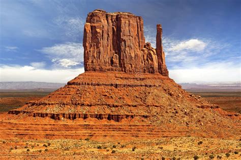 Rock Formation In Monument Valley Stock Image Image Of Mesa Blue