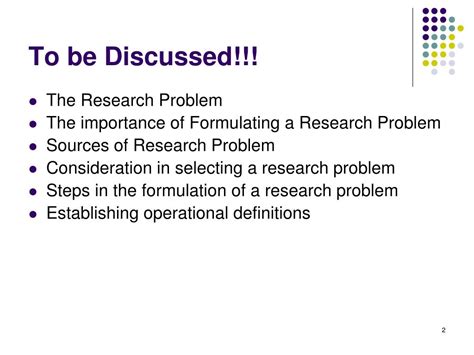 Ppt Formulating A Research Problem Powerpoint Presentation Free