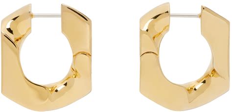 Numbering Gold Earrings Ssense Canada