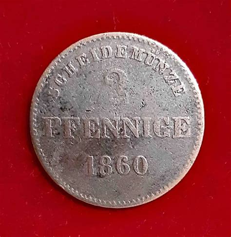 Pfennige Sachsen Meiningen Bernhard Ii Erich Freund Eur