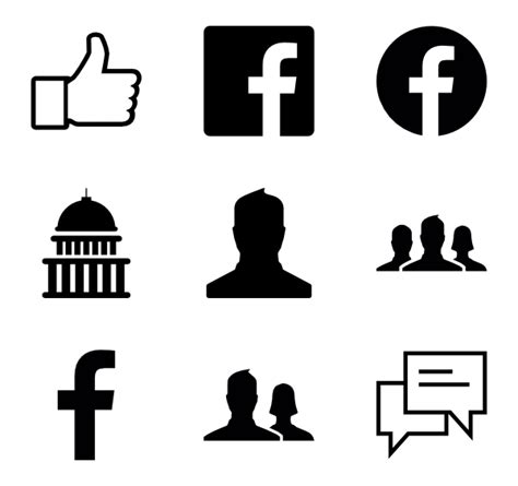 Facebook Icon Transparent Vector #366278 - Free Icons Library