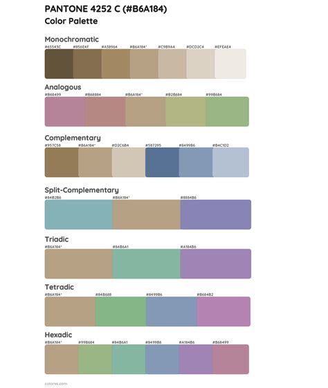 Pantone C Color Palettes Colorxs