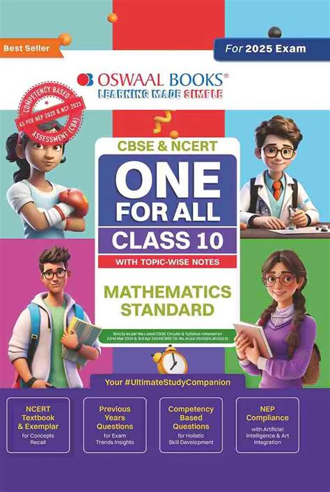 Oswaal Cbse And Ncert One For All Class 10 Mathematics Standard With Topic Wise Notes For