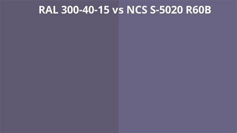 Ral 300 40 15 Vs Ncs S 5020 R60b Ral Colour Chart Uk