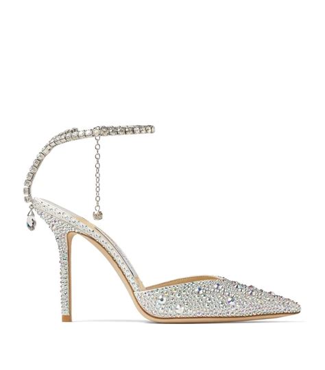 Womens Jimmy Choo Ivory Saeda Crystal Embellished Pumps Harrods Us