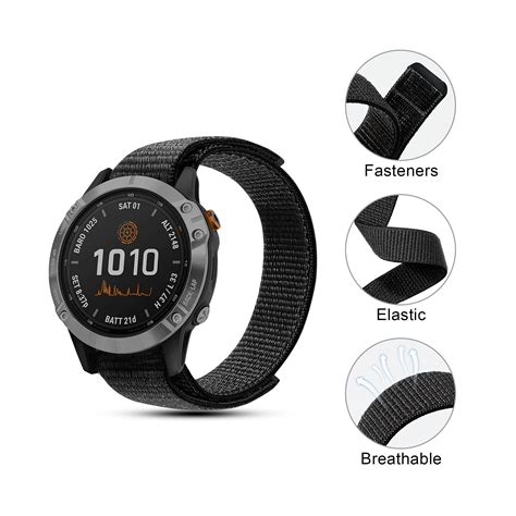 22 mm nylon klockarmband för Garmin Fenix 7 6 5 Samsung galaxy klocka