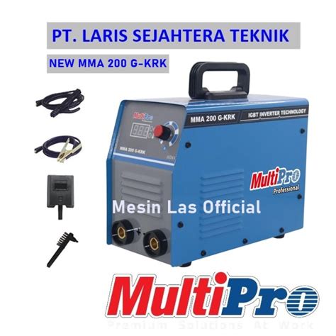 Jual Mesin Trafo Las Listrik Inverter Multipro MMA 200 A Jakarta