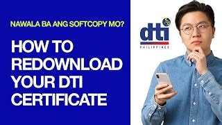 redownload  dti certificate  business  doovi