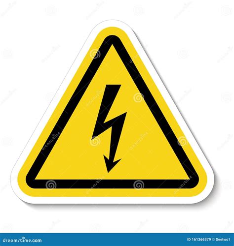 Danger High Voltage Symbol Sign Isolate on White Background,Vector ...