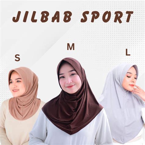 BERGO SPORTY HAMIDAH PREMIUM Hijab Instan Bergo Sport Premium Kerudung