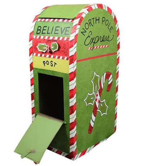 North Pole Express Mailbox Mail Letter To Santa Santas Mailbox