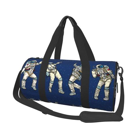 Coaee Disco Party Astronaut Dancing Large Capacity Travel Luggage Bag