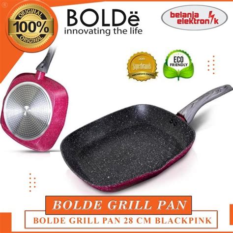 Jual BOLDE SUPER PAN GRILL PAN 28 CM GRANITE BLACKPINK SERIES Shopee