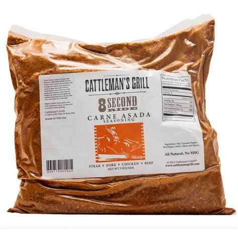 8 Second Ride Carne Asada Seasoning From Cattlemans Grill